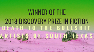News: Death to the Bullshit Artists of South Texas wins Fiction Discovery Prize