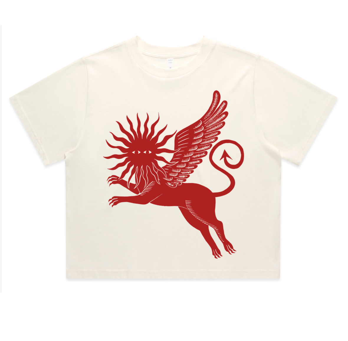 Varo Cropped Tee in Ecru