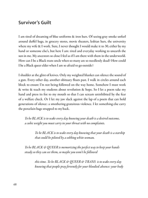 they/she/he: ritual to forget your (un)becoming by dezireé a. brown