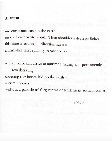 Over Autumn Rooftops by Hai Zi